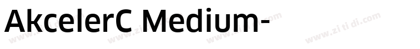 AkcelerC Medium字体转换